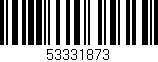 Código de barras (EAN, GTIN, SKU, ISBN): '53331873'