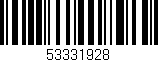 Código de barras (EAN, GTIN, SKU, ISBN): '53331928'