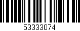 Código de barras (EAN, GTIN, SKU, ISBN): '53333074'