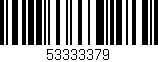 Código de barras (EAN, GTIN, SKU, ISBN): '53333379'