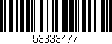 Código de barras (EAN, GTIN, SKU, ISBN): '53333477'