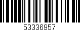 Código de barras (EAN, GTIN, SKU, ISBN): '53336957'