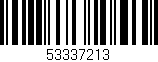 Código de barras (EAN, GTIN, SKU, ISBN): '53337213'