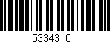 Código de barras (EAN, GTIN, SKU, ISBN): '53343101'