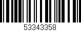 Código de barras (EAN, GTIN, SKU, ISBN): '53343358'