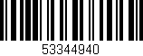 Código de barras (EAN, GTIN, SKU, ISBN): '53344940'