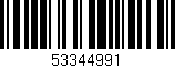 Código de barras (EAN, GTIN, SKU, ISBN): '53344991'