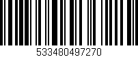 Código de barras (EAN, GTIN, SKU, ISBN): '533480497270'