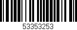 Código de barras (EAN, GTIN, SKU, ISBN): '53353253'