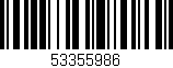 Código de barras (EAN, GTIN, SKU, ISBN): '53355986'