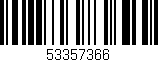Código de barras (EAN, GTIN, SKU, ISBN): '53357366'