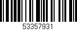Código de barras (EAN, GTIN, SKU, ISBN): '53357931'