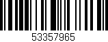 Código de barras (EAN, GTIN, SKU, ISBN): '53357965'