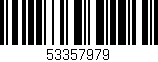 Código de barras (EAN, GTIN, SKU, ISBN): '53357979'
