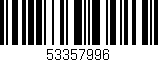 Código de barras (EAN, GTIN, SKU, ISBN): '53357996'