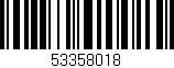 Código de barras (EAN, GTIN, SKU, ISBN): '53358018'