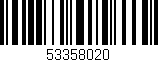 Código de barras (EAN, GTIN, SKU, ISBN): '53358020'