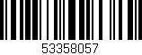 Código de barras (EAN, GTIN, SKU, ISBN): '53358057'