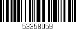 Código de barras (EAN, GTIN, SKU, ISBN): '53358059'