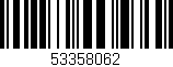 Código de barras (EAN, GTIN, SKU, ISBN): '53358062'