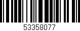 Código de barras (EAN, GTIN, SKU, ISBN): '53358077'