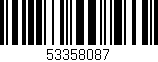 Código de barras (EAN, GTIN, SKU, ISBN): '53358087'
