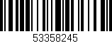 Código de barras (EAN, GTIN, SKU, ISBN): '53358245'