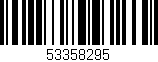 Código de barras (EAN, GTIN, SKU, ISBN): '53358295'