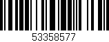 Código de barras (EAN, GTIN, SKU, ISBN): '53358577'