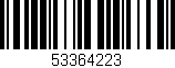 Código de barras (EAN, GTIN, SKU, ISBN): '53364223'
