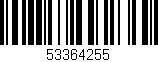 Código de barras (EAN, GTIN, SKU, ISBN): '53364255'