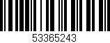 Código de barras (EAN, GTIN, SKU, ISBN): '53365243'