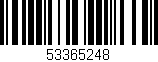 Código de barras (EAN, GTIN, SKU, ISBN): '53365248'