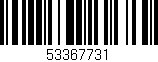 Código de barras (EAN, GTIN, SKU, ISBN): '53367731'