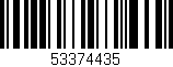 Código de barras (EAN, GTIN, SKU, ISBN): '53374435'