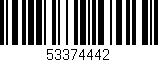 Código de barras (EAN, GTIN, SKU, ISBN): '53374442'