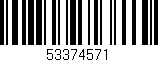 Código de barras (EAN, GTIN, SKU, ISBN): '53374571'