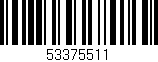 Código de barras (EAN, GTIN, SKU, ISBN): '53375511'