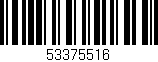 Código de barras (EAN, GTIN, SKU, ISBN): '53375516'