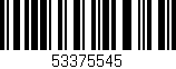 Código de barras (EAN, GTIN, SKU, ISBN): '53375545'