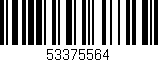 Código de barras (EAN, GTIN, SKU, ISBN): '53375564'