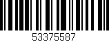 Código de barras (EAN, GTIN, SKU, ISBN): '53375587'