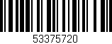 Código de barras (EAN, GTIN, SKU, ISBN): '53375720'