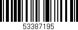 Código de barras (EAN, GTIN, SKU, ISBN): '53387195'