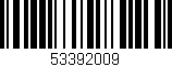 Código de barras (EAN, GTIN, SKU, ISBN): '53392009'