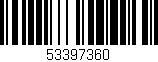 Código de barras (EAN, GTIN, SKU, ISBN): '53397360'