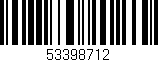 Código de barras (EAN, GTIN, SKU, ISBN): '53398712'