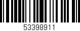 Código de barras (EAN, GTIN, SKU, ISBN): '53398911'