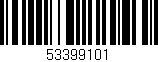 Código de barras (EAN, GTIN, SKU, ISBN): '53399101'
