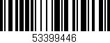 Código de barras (EAN, GTIN, SKU, ISBN): '53399446'